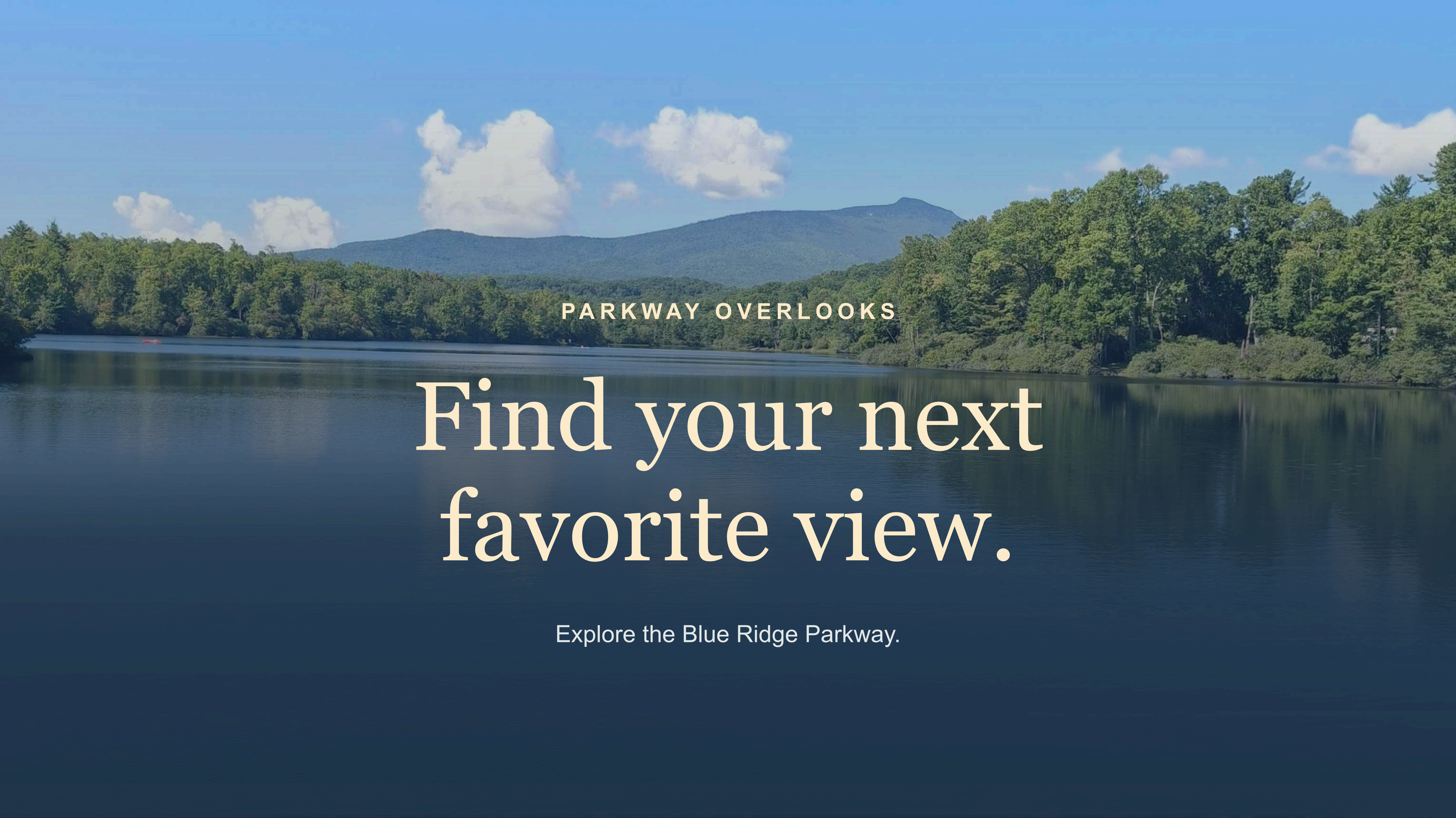 Apple App Store banner: Find your next favorite view, featuring a widget photo from Price Lake